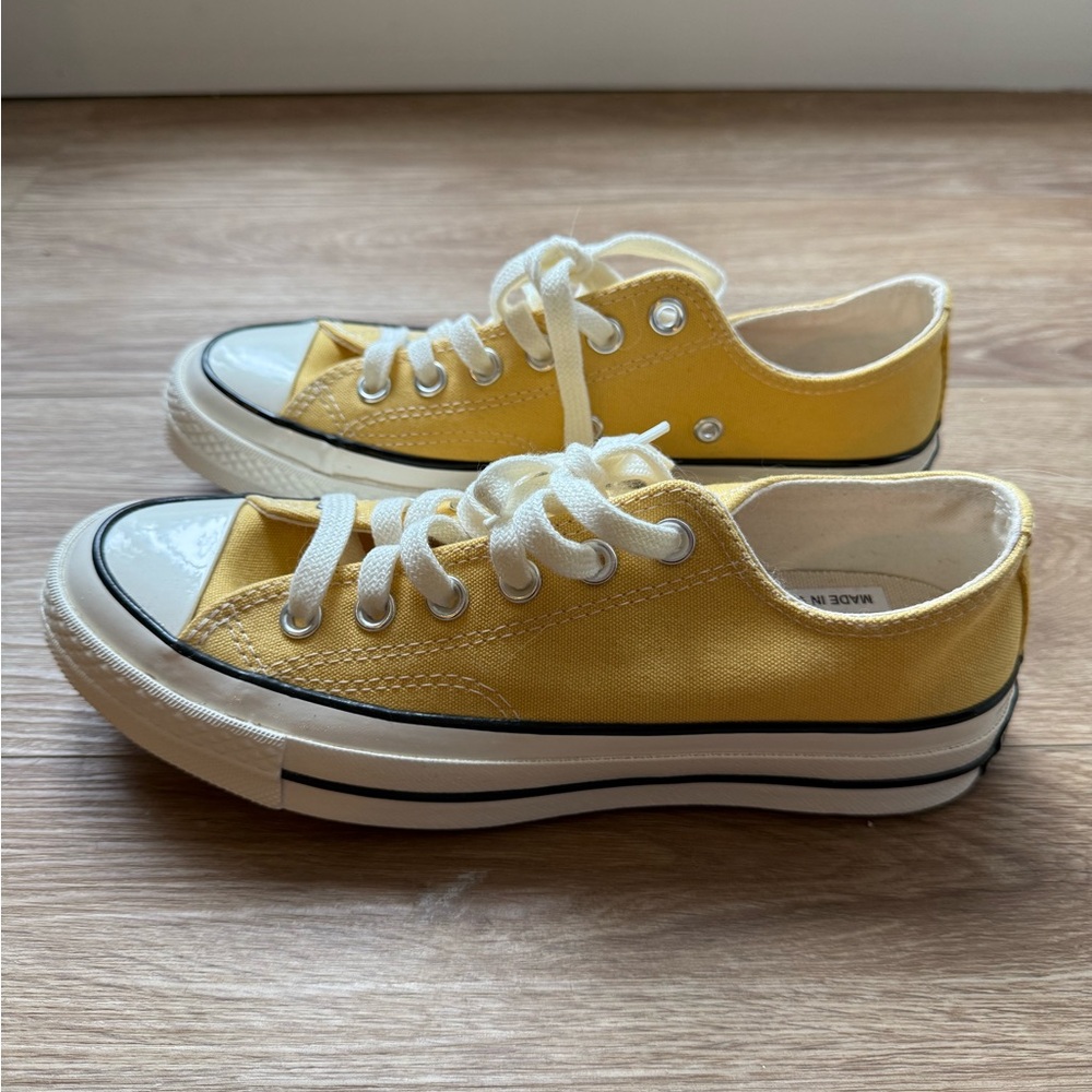 Yellow Converse Low Top Shoes